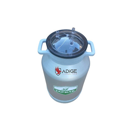 Yaprak Süt Sağım Makinesi Alüminyum Güğüm 40 Lt Kapak Dahil