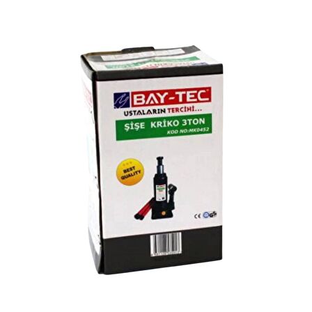 Bay-tec Şişe Kriko 3 Ton