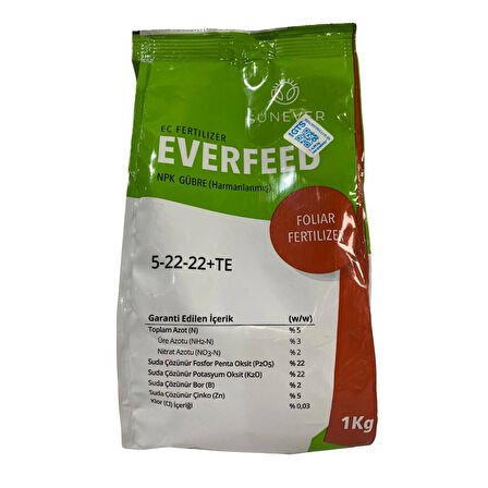 Everfeed Npk Gübre 5-22-22+TE 1 Kg