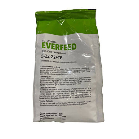 Everfeed Npk Gübre 5-22-22+TE 1 Kg