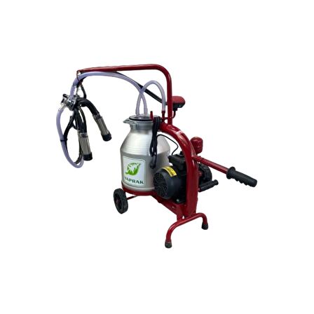 Bartech Yaprak Tekli İnek Süt Sağım Makinası C30 Krom Güğüm Kuru 30lt