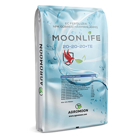 Agromoon Moonlife 20-20-20+Me NPK Sıvı Damlama Gübresi 15 Kg