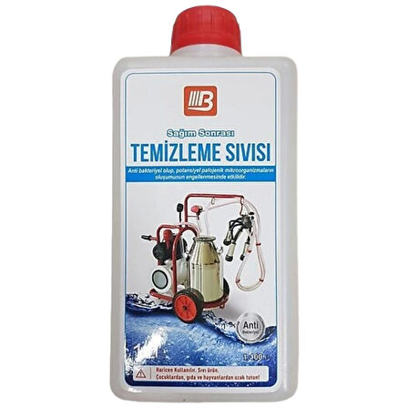 Bartech Süt Sağım Makinesi Temizlik Dezenfektanı 1 Litre 2 Adet