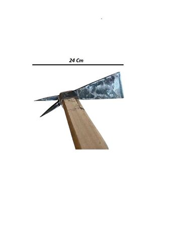 Adige Çatal Başlı Kök Sökme Topak Dağıtma Kazmazı 24 Cm