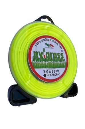 NYLGRASS Yüksek Kaliteli Tırpan Misinası 3.0mm 53 Metre