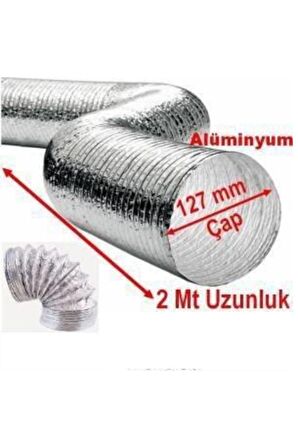 Ünlüler Aspiratör Borusu Esnek 127mm x 2mt