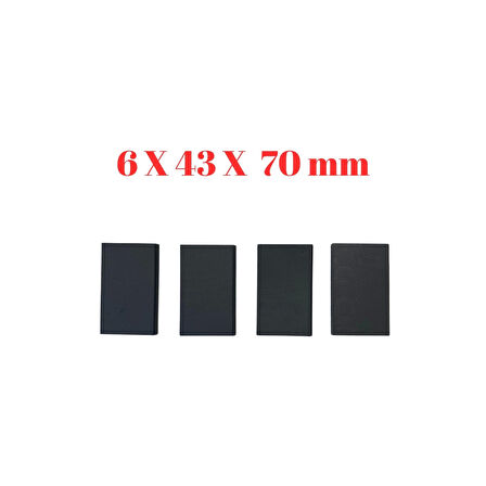 Bartech Kuru Süt Sağım Makinesi Kömür Paleti 6.00*43*70 Mm (4 Adet)