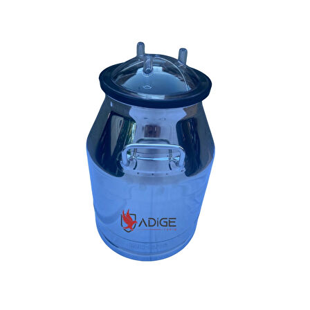 Yaprak Süt Sağım Makinesi Krom Güğüm 30 Lt Kapak Dahil