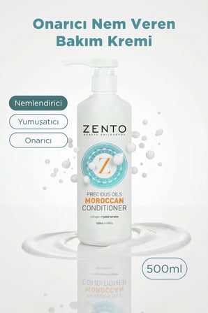 Zento Precıous Moroccan Onarıcı Nem Veren Saç Bakım Kremi 500 ml 