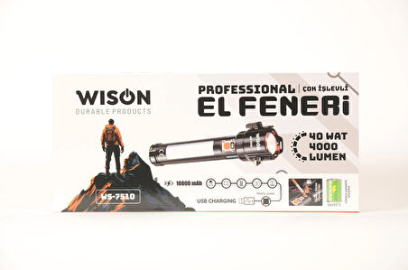 Wison Ws-7510 40w 10000 Mah 4000 Lüm Professional El Feneri