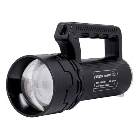 WISON WS-8585 Profesyonel Arama Feneri | 55W – 5500 Lümen – 22.000 Mah – Zoomlu, Arka Işık & Çakar Modlu