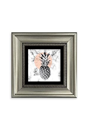 Ananas Çerçeveli Taş Tablo