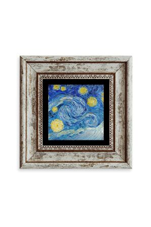 Van Gogh Çerçeveli Taş Tablo