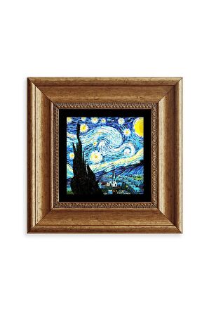 Van Gogh Çerçeveli Taş Tablo