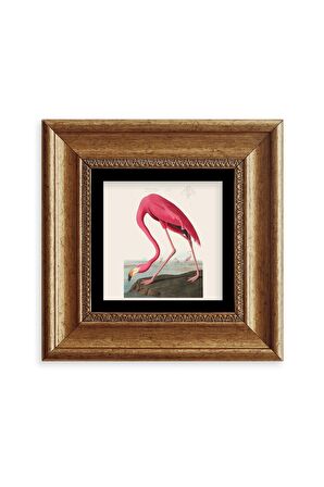 Flamingo Çerçeveli Taş Tablo