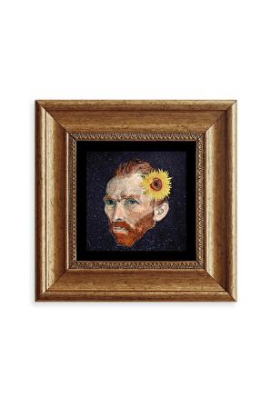 Van Gogh Çerçeveli Taş Tablo