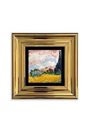 Van Gogh Çerçeveli Taş Tablo
