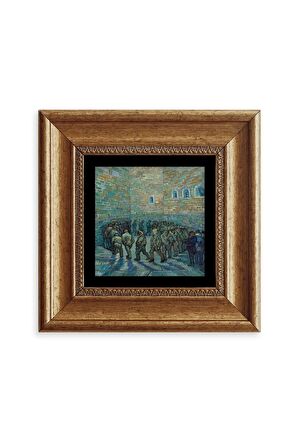 Van Gogh Çerçeveli Taş Tablo