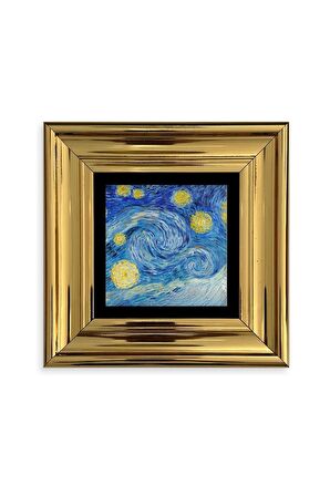 Van Gogh Çerçeveli Taş Tablo