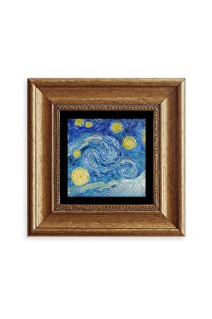 Van Gogh Çerçeveli Taş Tablo