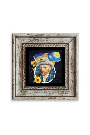 Van Gogh Çerçeveli Taş Tablo