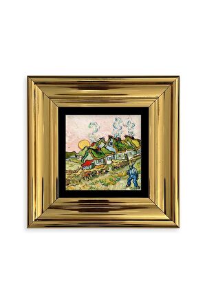 Van Gogh Çerçeveli Taş Tablo