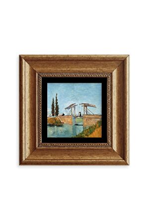 Van Gogh Çerçeveli Taş Tablo