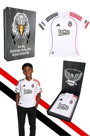 ORJİNAL LİSANSLI ADİDAS BEŞİKTAŞ FORMA 25-26 SEZON BEYAZ ÇOCUK FORMASI UV KUTU HEDİYELİ
