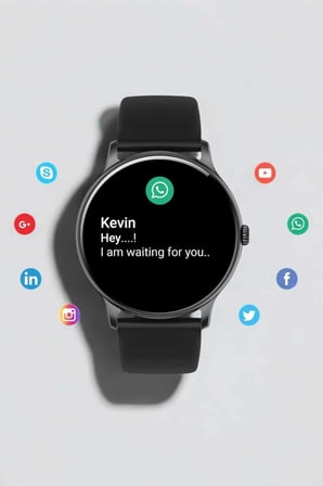 Akıllı Saat Çok Fonksiyonlu Sesli Görüşme NFC Uyumlu Amoled Ekran - Lisinya