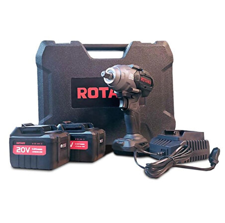 Rotake RC8803 1/2'' 20 Volt Li-Lon Akülü Kömürsüz Darbeli Somun Sıkma 1080 Nm 110 Kgm