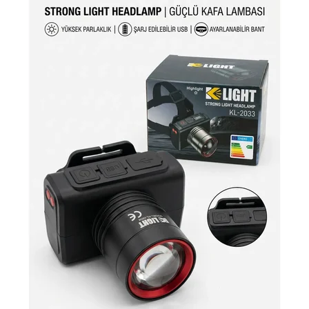 Kafa Lambası Şarjlı Sensörlü KL2033