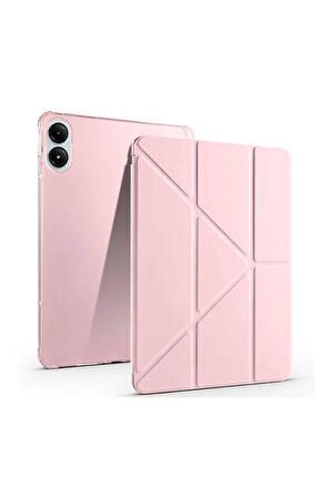 Redmi Pad Pro 12.1 Xiaomi Uyumlu Tablet Kılıf Kalem Bölmeli Uyku Modlu Standlı Trifolding Kılıf