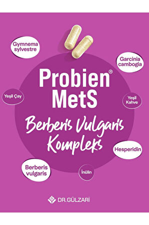 Probien Mets Berberis Vulgaris Kompleks 60 Kapsül
