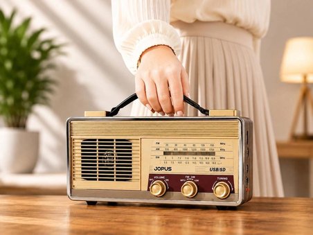  Nostaljik Görünümlü El Fenerli Radyolu Bluetooth Hoparlör Older