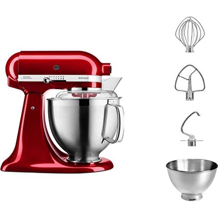 Kitchenaid 5KSM185PSECA Artisan 4.8 Lt Mutfak Şefi - Candy Apple