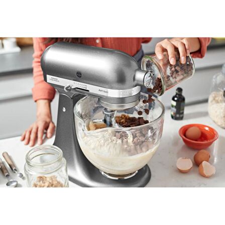 Kitchenaid 5KSM185PSEMS Artisan 4.8 Lt Mutfak Şefi - Medallion Silver