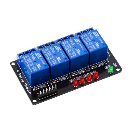 4 Kanal LED Göstergeli 5V Röle Kartı
