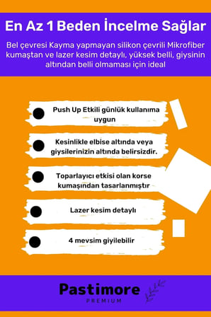 enENSTYLE FASHION BOUTIQUEYüksek Belli Inceltici Korse Etkili Lazer Kesim Push Up Destekli Sıkılaştırıcı Dikişsiz Slip Külot