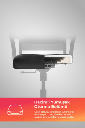 ErgoLife Sit Air 24/7 M4-280K - Yükseklik Ayarlı, Fileli, Siyah, Toplantı, Ofis, Bilgisayar Sandalyesi - 6A0.60.1.222