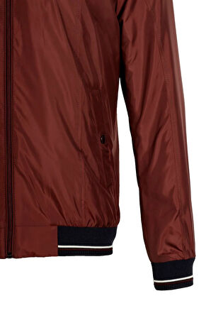 Erkek Bomber Ceket Bordo Slim Fit Baharlık ve Mevsimlik Mont NCS JEANS 4986