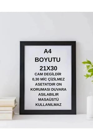  6 ADET A4 21X30 FOTOĞRAF ÇERÇEVESİ DİPLOMA SERTİFİKA ÇERÇEVESİ