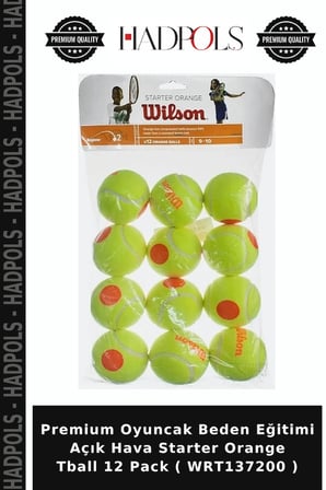 Premium Oyuncak Beden Eğitimi Açık Hava Starter Orange Tball 12 Pack ( WRT137200 )