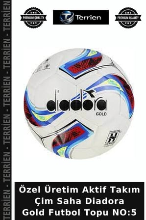 Özel Üretim Aktif Takım Çim Saha Diadora Gold Futbol Topu NO:5