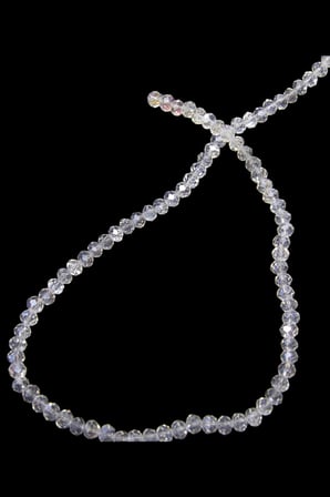 6 mm Az Janjan Kristal Cam Boncuk 1 Dizi - (80-85 Adet)