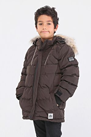 Benittokids Natural Kürklü Erkek Çocuk Kaban 51237