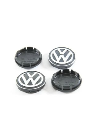 Volkswagen Polo 2017 Uyumlu Sonrası Jant Göbeği 50-55mm Göbek Arması 4 Adet 6c0601171