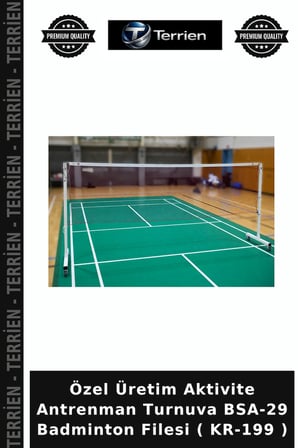 Özel Üretim Aktivite Antrenman Turnuva BSA-29 Badminton Filesi ( KR-199 )