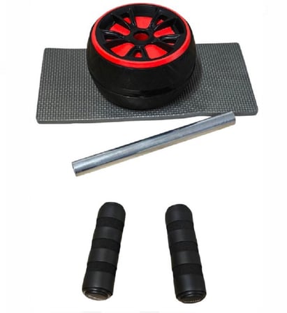Özel Üretim Fizik Gelişim Antrenman EW-30 Black-Red Egzersiz Tekeri Siyah-Kırmızı