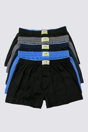 Özel Üretim Terletmeyen Nefes Alabilen Şık Görünüm Karışık Renkli Erkek Çocuk Boxer 5'li Paket