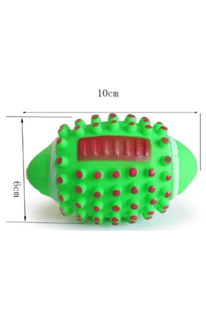 4 Adet Köpek Diş Kaşıma Topu – Sesli Dikenli Tasarım, Isırmaya Dayanıklı Köpek Oyuncağı, Chew Toy, Dental Ball